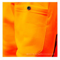 Gelb / Orange Mens Sicherheit Parka Jacke Fleecy Hoodie Jumper Sicherheit Workwear Taschen